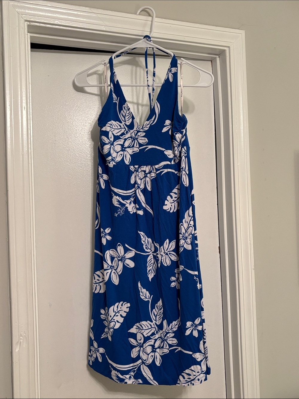 Tommy Bahama Blue & White Floral Midi Dress